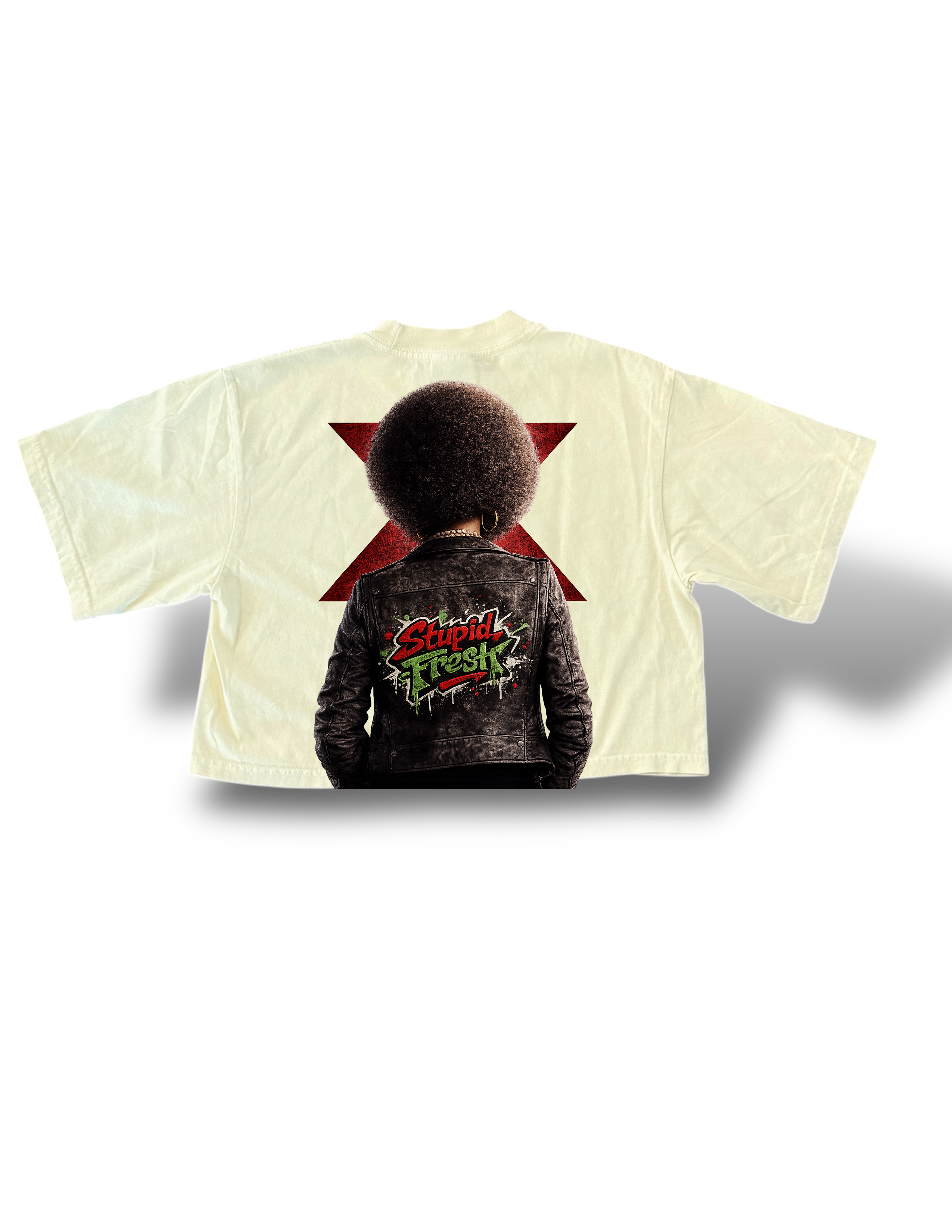 Black history woman’s cropped shirt