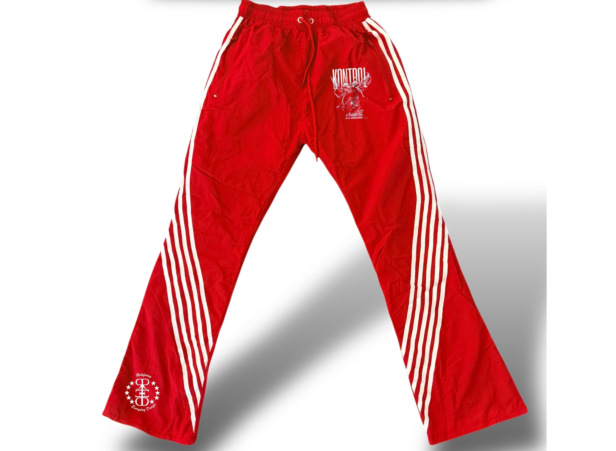 Kontrol Khaous Red Track stacked pants