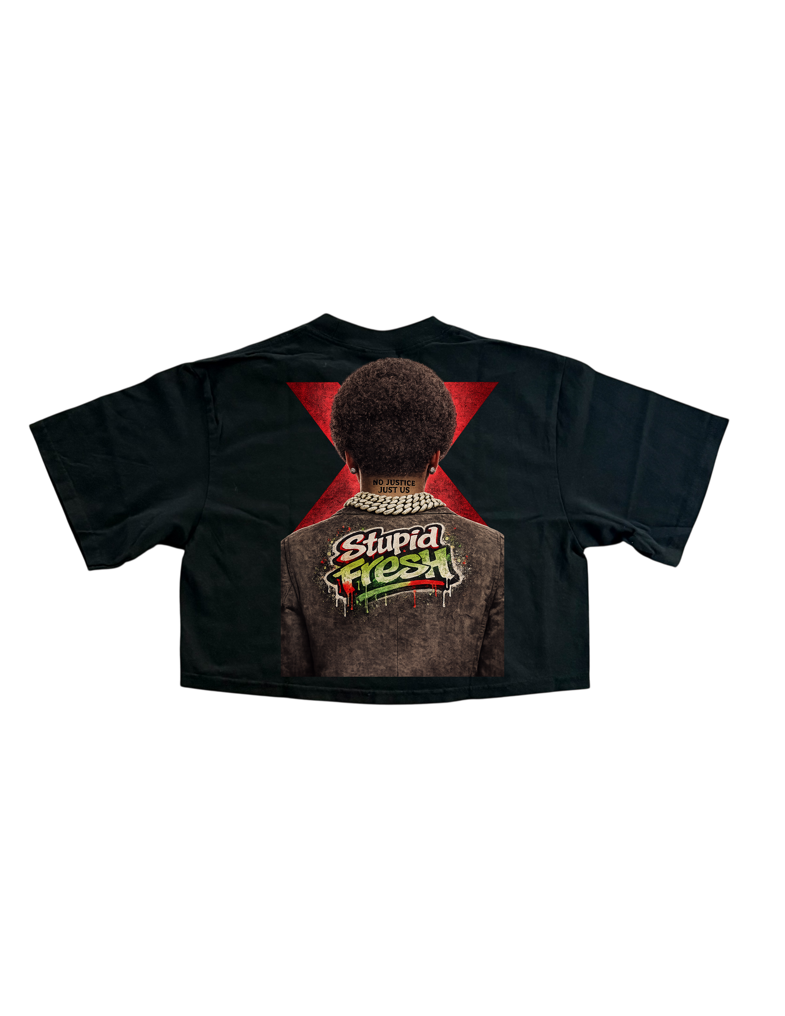 Black history woman’s cropped shirt