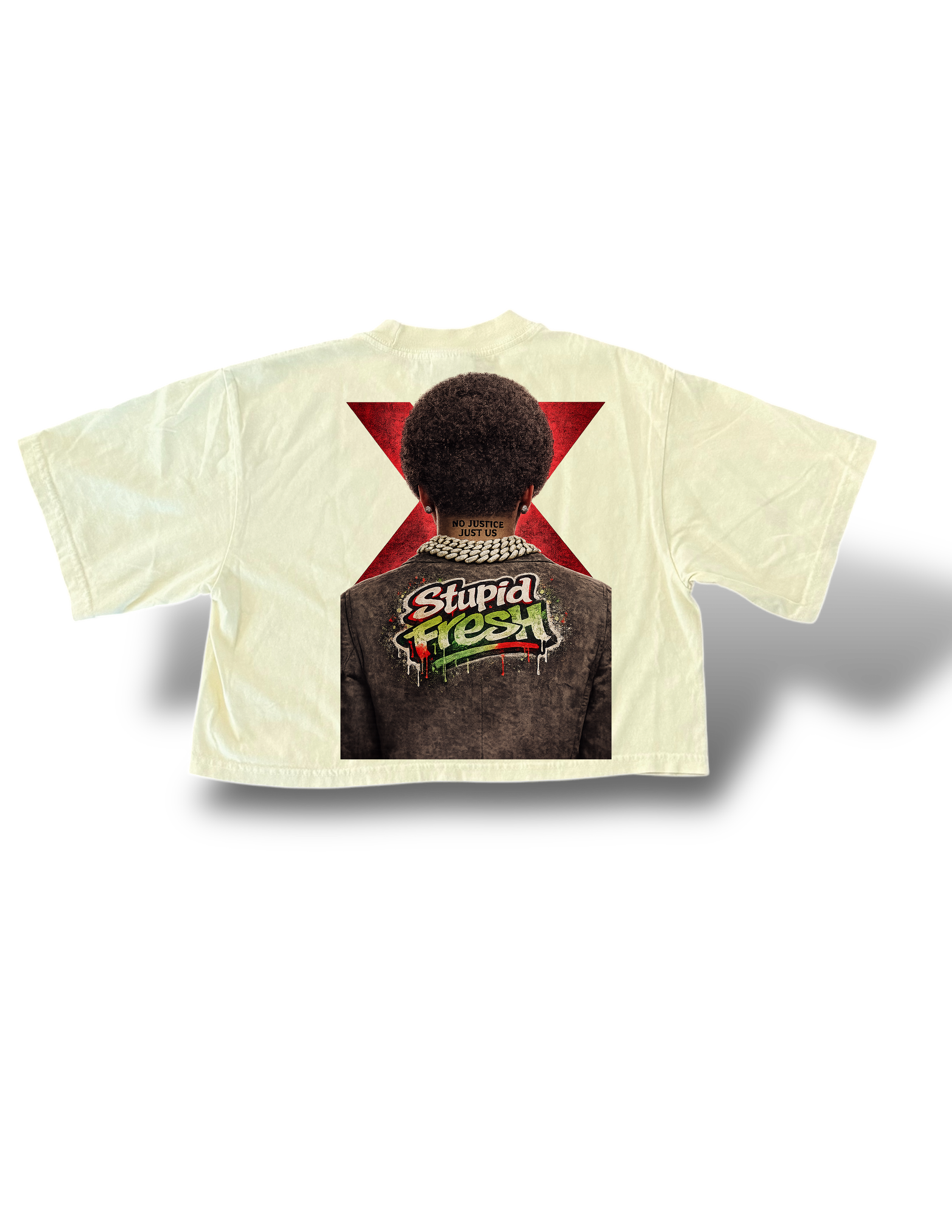 Black history woman’s cropped shirt