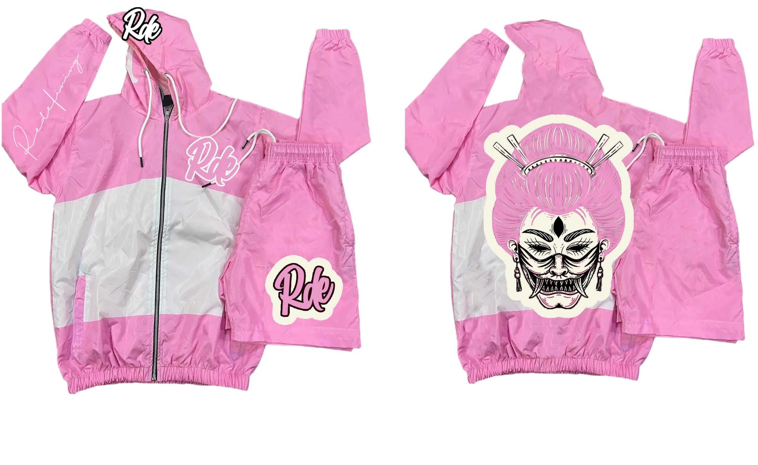 Pink RDE Track Jacket & Short set